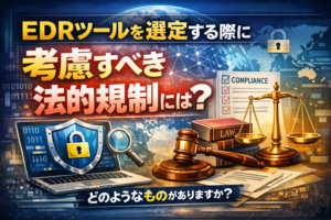 EDRツールを選定する際に考慮すべき法的規制にはどのようなものがありますか？