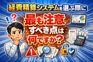 経費精算システムを選ぶ際に最も注意すべき点は何ですか？